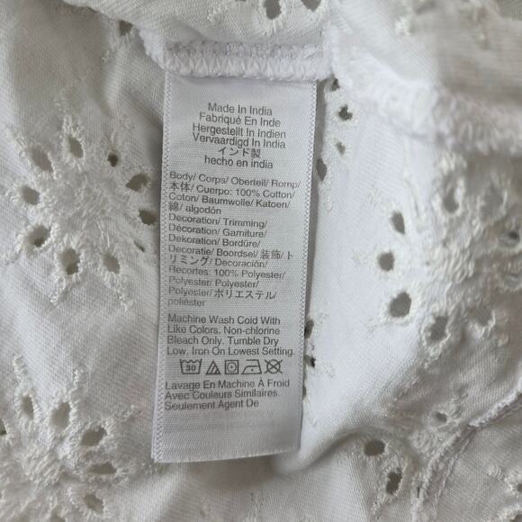 Madewell Embroidered Wide-Sleeve Boxy Tee Size XS NWT - Picture 6 of 6